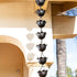 Aluminum Lotus Cup Rain Chain Replacement Downspout for Gutters, Matte Black